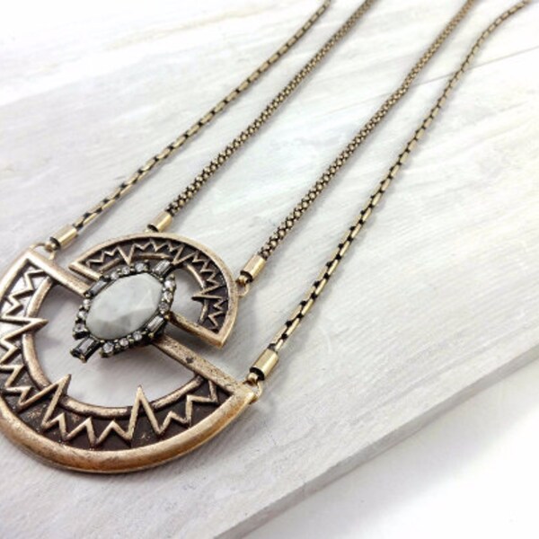 boho necklace, statement necklace, boho chic necklace, bohemian necklace,silver boho necklace, gypsy necklace, tribal necklace
