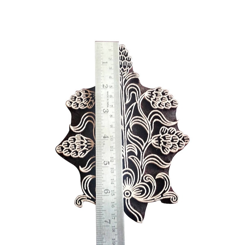 Large Flower Stamp Wooden Stamp Wood Block Stamp Block Print Stamp Textile Stamp Fabric Stamp