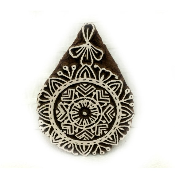 Indische Stempel Stempel handgeschnitzt Drucken Block Textile Stempel 4 x 5