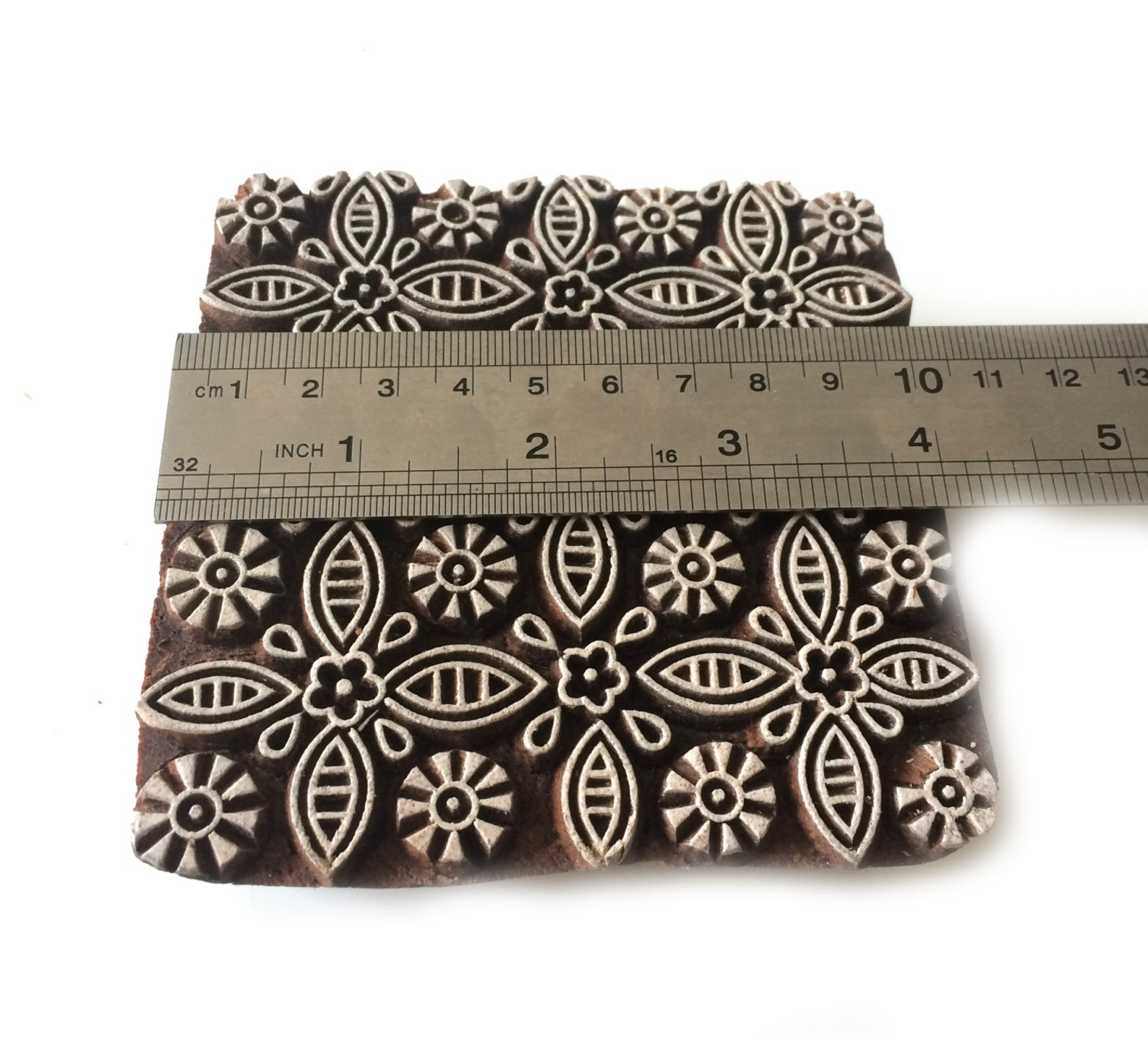 Square tile stamp Seamless Printing Stamp Indian Handprint Etsy