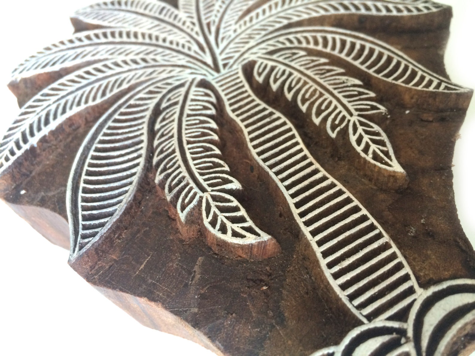 Palm Tree Stamp Tree Wood Stamp Indian Wood Stamps Hand | Etsy