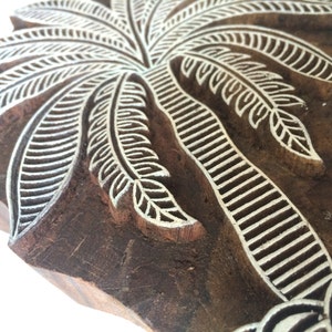 Palm Tree Stamp Tree Wood Stamp Indian Wood Stamps Hand | Etsy