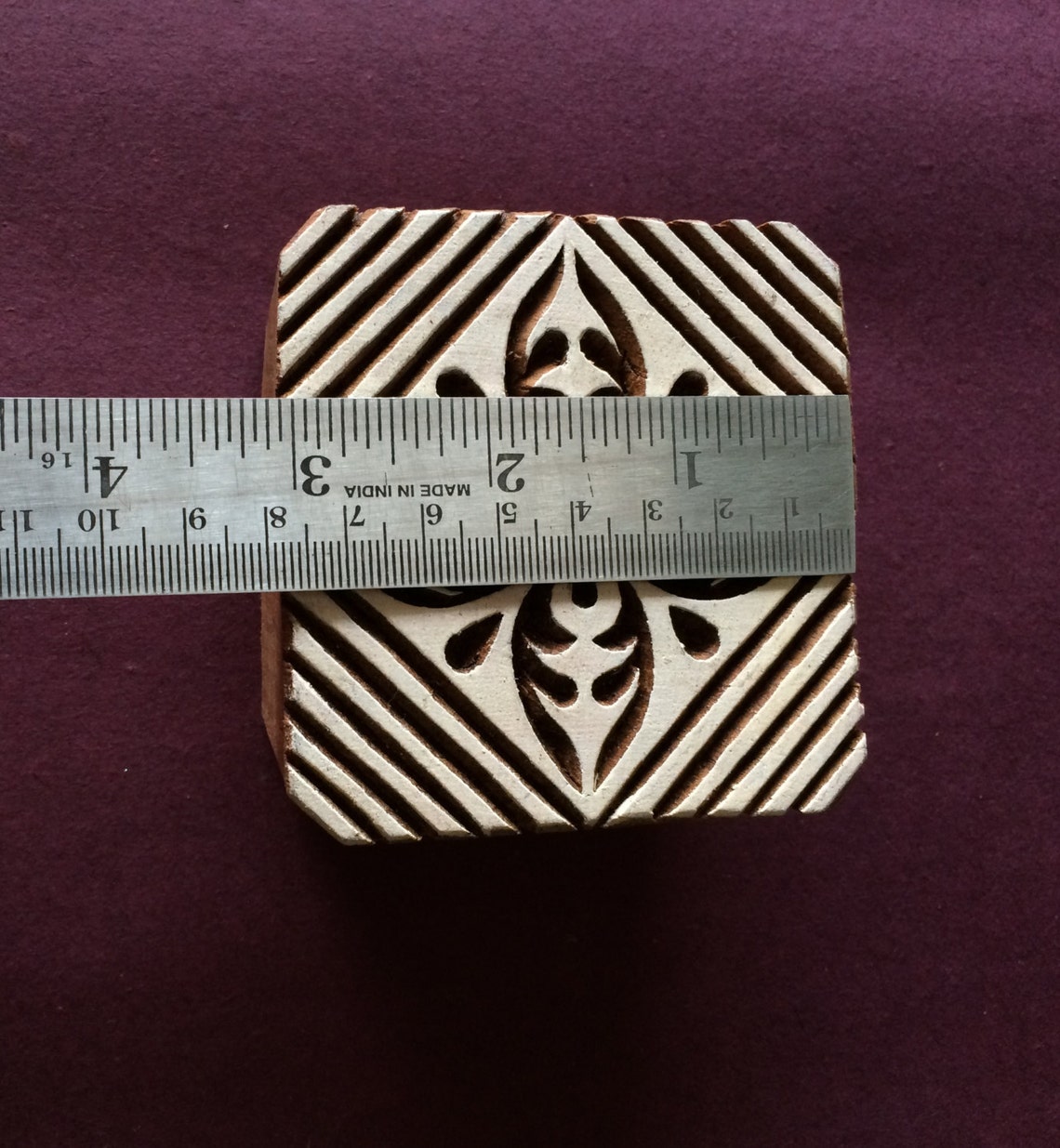 Indian Wood stamp geometric stamp textile stamp Tjaps Etsy
