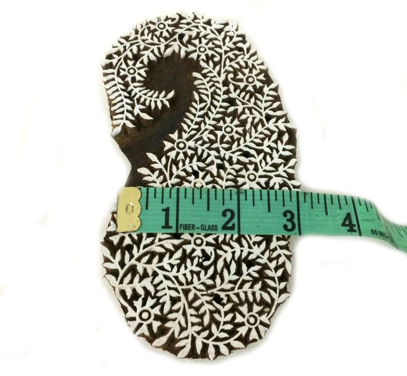 kashmiri paisley Paisley stamp fabric printing stamp indian wood stamp pottery stamp scrapbook stamp Wood carved stamp fabric stamp