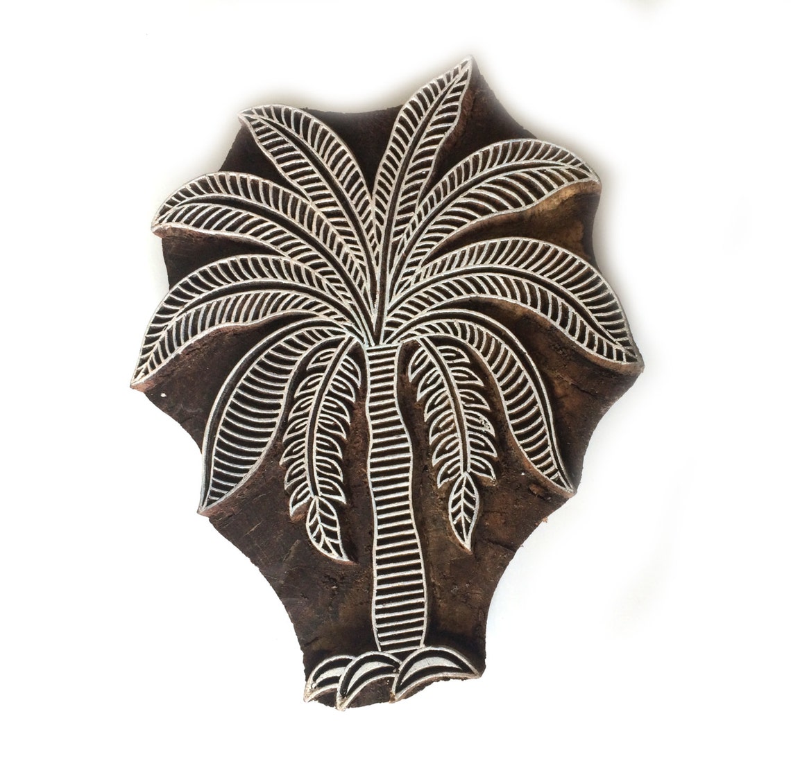 Palm Tree Stamp Tree Wood Stamp Indian Wood Stamps Hand | Etsy