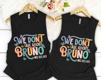 We Don't Talk About Bruno, Disney Encanto Shirt, Disney Tank Top, Girls Disney Shirt, Disney Vacation Tank, Disney Group Shirt