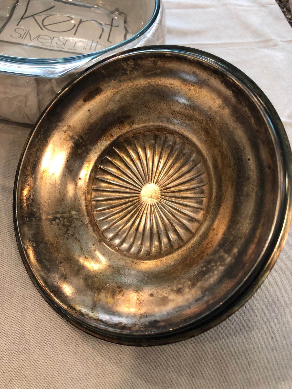 Vintage Kent Silversmiths Queen Anne Casserole Dish with Liner Etsy