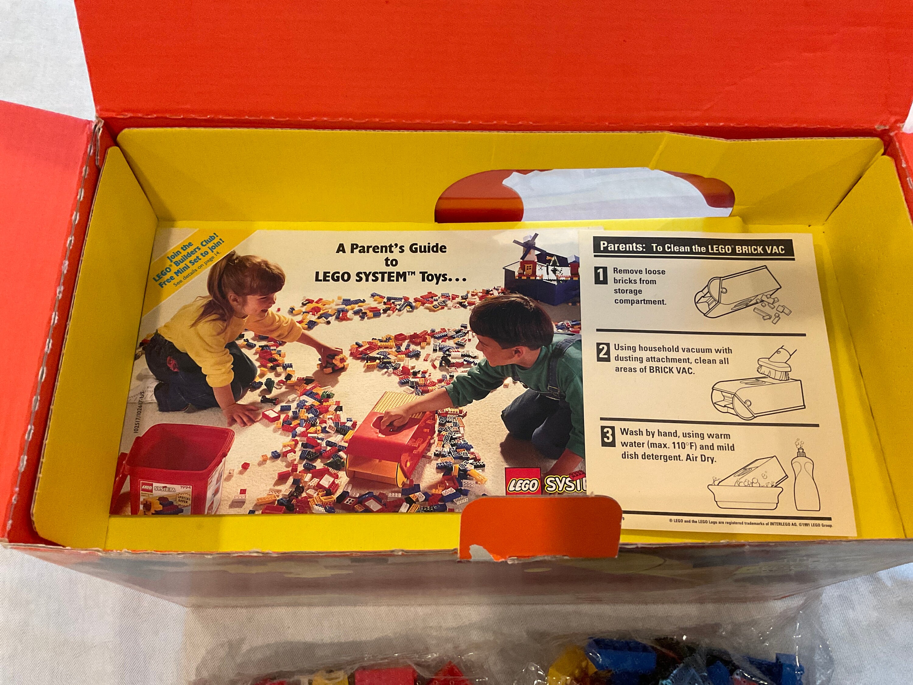 Vintage Lego Basic Brick Vac 1666 From 1991 -new in Package