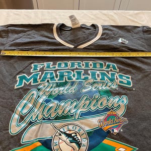 Vintage Florida Marlins GTS boy's XL 14/16 3/4 sleeve T shirt  - New with tags.