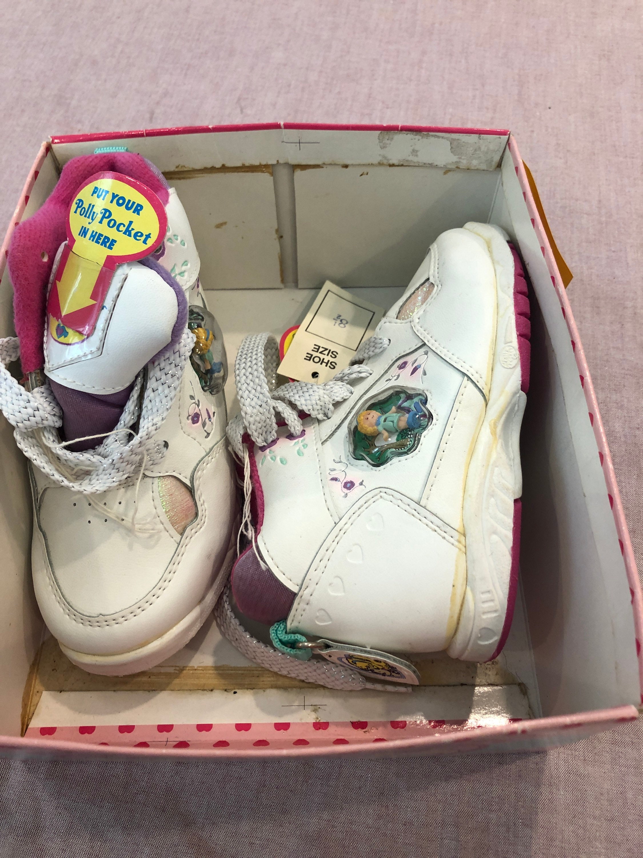 Vintage Brand New Polly Pocket High Top Girl's Sneakers -  UK