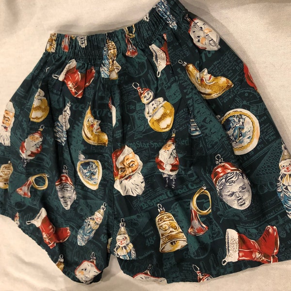 Vintage Banana Republic Men's SZ Small Christmas ornament print boxer short - new/no tag