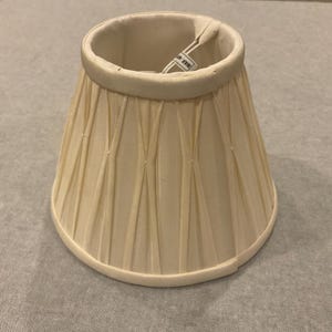 Vintage Laura Ashley silk blend pinched pleat lampshade -lightly used 1990&#39;s