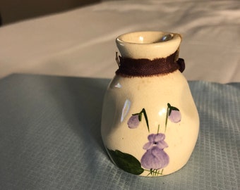 Vintage Delavelle of London Keramik Parfümflasche - Devon Violets Design
