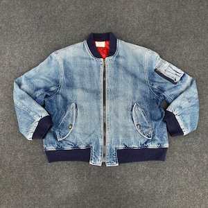Vintage Mayson Grey Denim Workkwear Trucker Jacket
