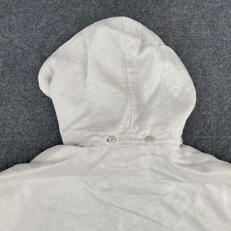 Vintage Courreges Huvtröja Lång Kappa Sport Futur Paris Jacka 90-tals Tröja bild 6