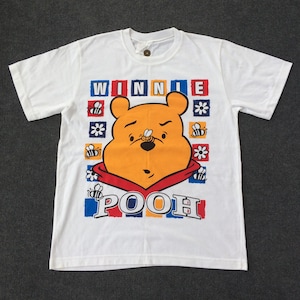 Vintage Winnie Pooh Cartoon Pop art Short Sleeve Rare T Shirt