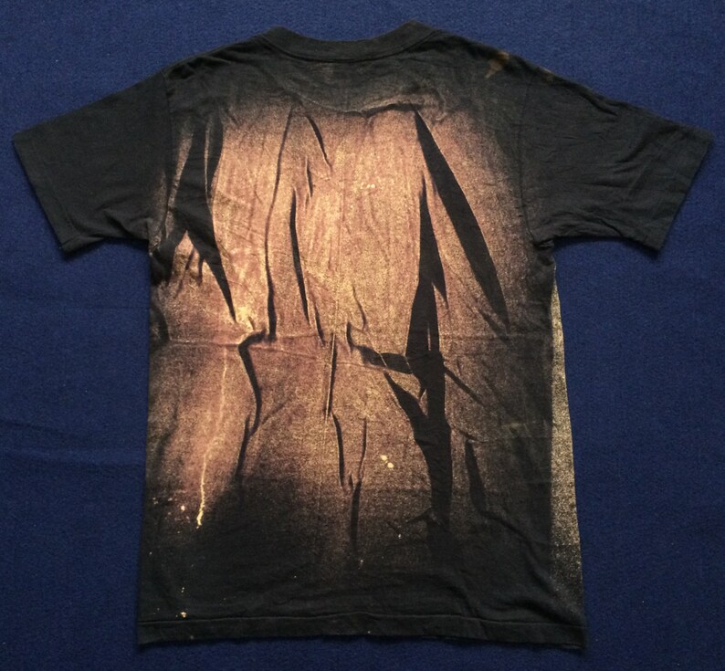 Vintage Batman 90s 80s Rare Tie dye acidwash T Shirt image 2