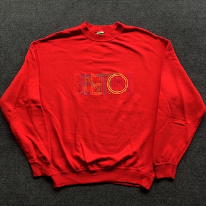 Vintage United Colors Of Benetton Spellout Size L polo Sport 90s Sweater Sweatshirt