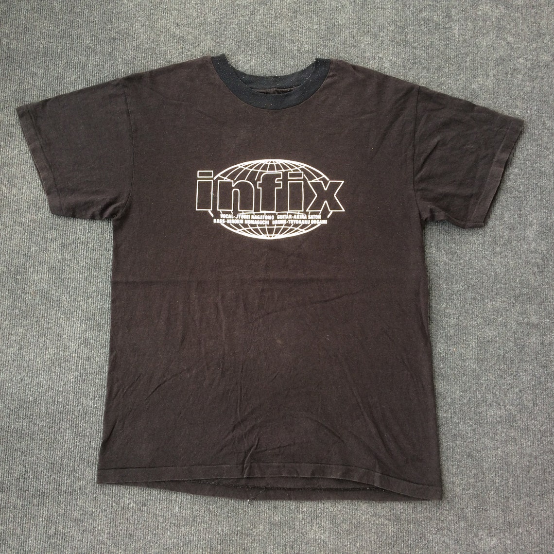 Vintage Infix Japanese Band Musical Group Tour 90s Rare T | Etsy