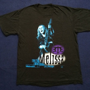 Vintage Melissa Etheridge Yes I Am Alternative Rock Speak True 90s Concert Tour Original T Shirt