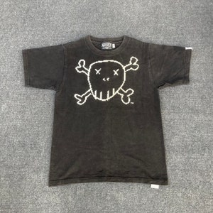 Japanese Brand Narcotic Skull Japan Sz S Women Punk T shirt
