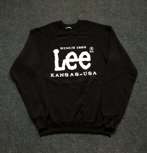 Vintage Lee Kansas Usa Sweater 80s 90s Streetwear Style Sweatshirt