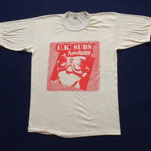 Vintage Uk Subs 80s Tour Promo Original Rare T Shirt