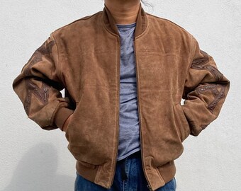 Vintage Authentic Kansai MAN Yutaka Nishimura Suede Leather Bomber