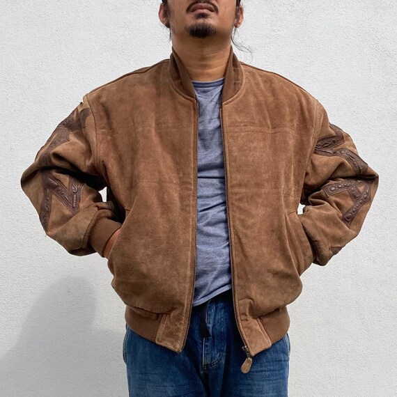 Vintage Authentic Kansai MAN Yutaka Nishimura Suede Leather Bomber