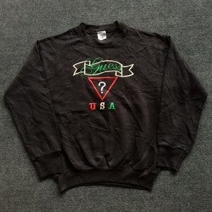 Vintage Guess Jeans Usa Big Logo M Size Guess by Marciano Hip Hop Streetwear Style Sweatshirt