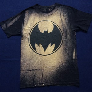 Vintage Batman 90s 80s Rare Tie dye acidwash T Shirt image 1