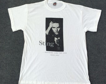 Vintage Sting Nothing Like the Sun 1987 Promo Original T Shirt