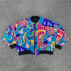 Vintage Reversible Jacket Baroque Swag 90&#39;s Hip Hop Sweater