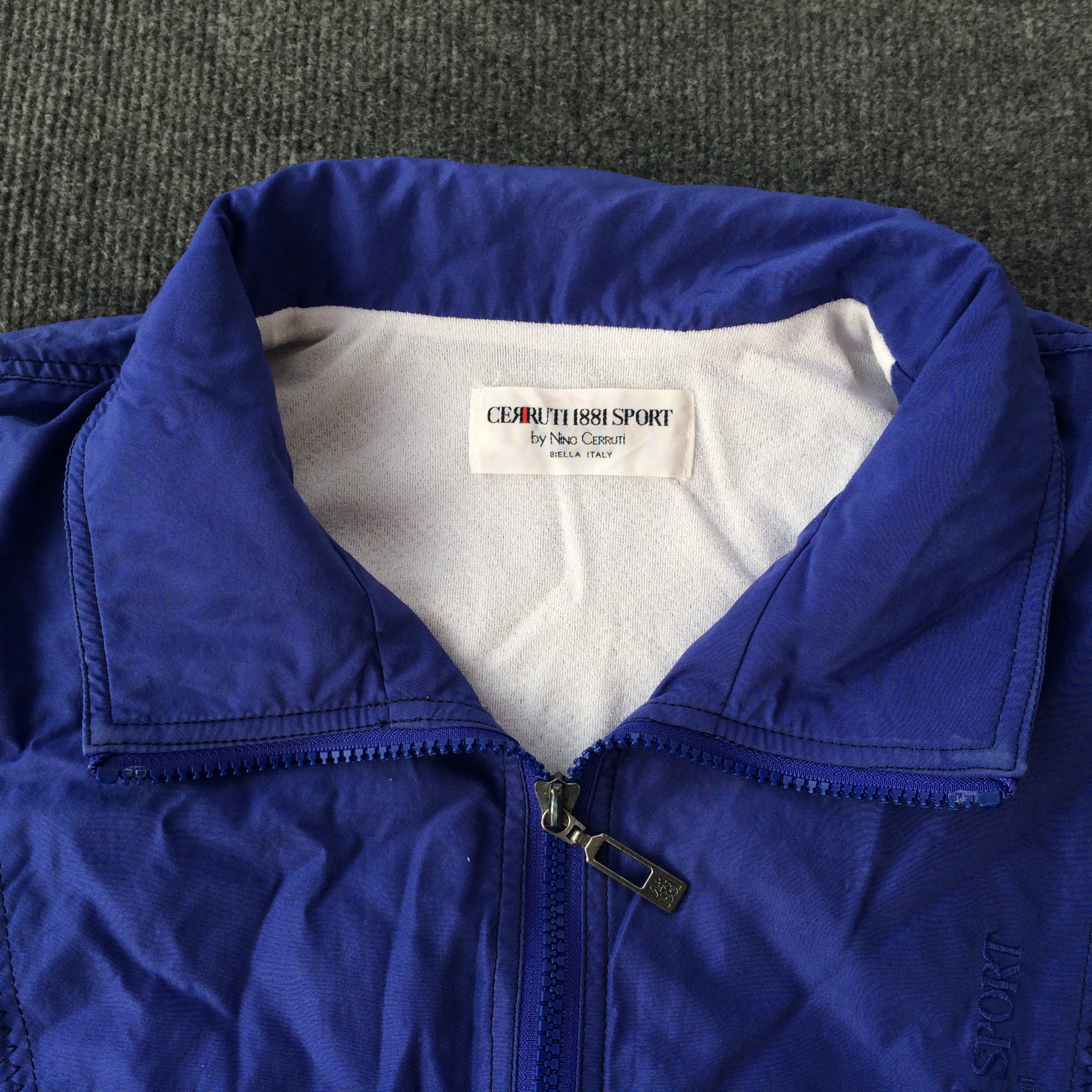 Vintage Cerruti 1881 Sport Zipper Streetwear Mods Indie Jacket 90s