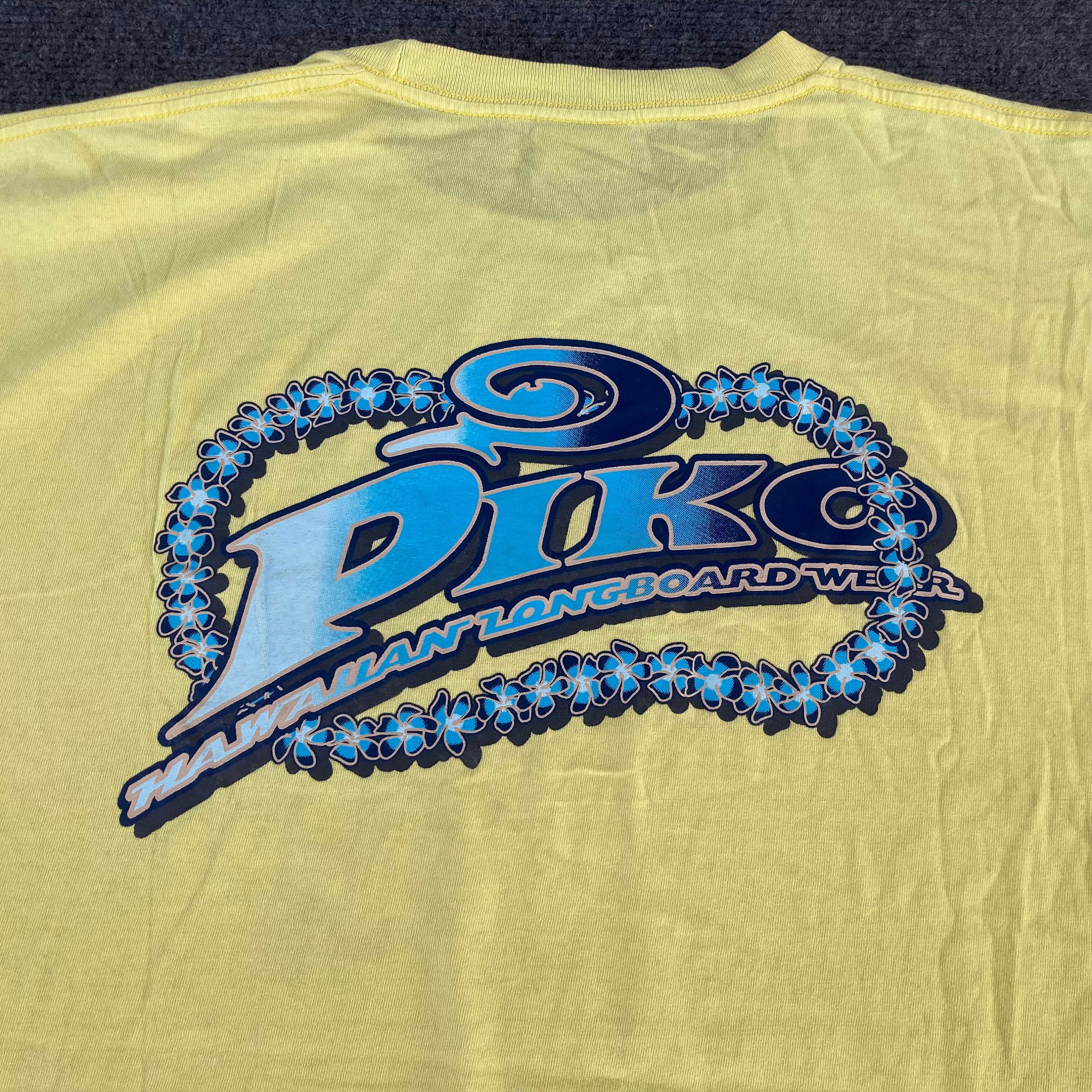 Vintage Piko Hawaiian Longboard Wear Surf Skate Beach Hawaii L 90s