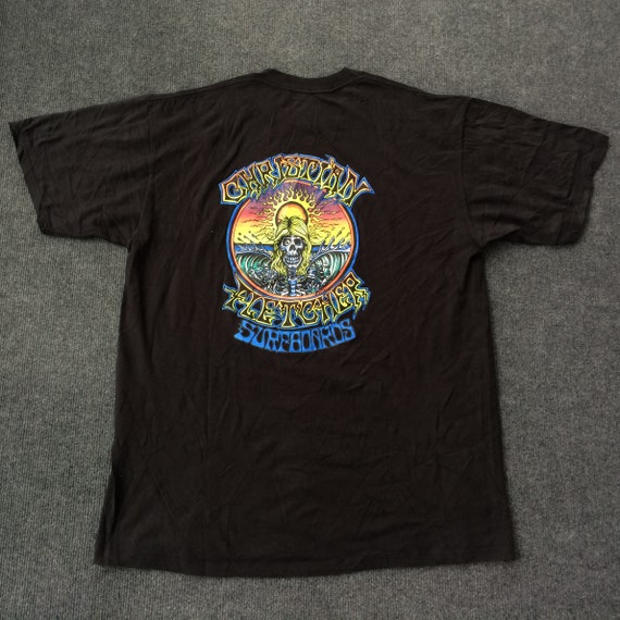 Original 80s Christian Fletcher Surfboards T-Shirt XL Kleding Herenkleding Overhemden & T-shirts T-shirts T-shirts met print 