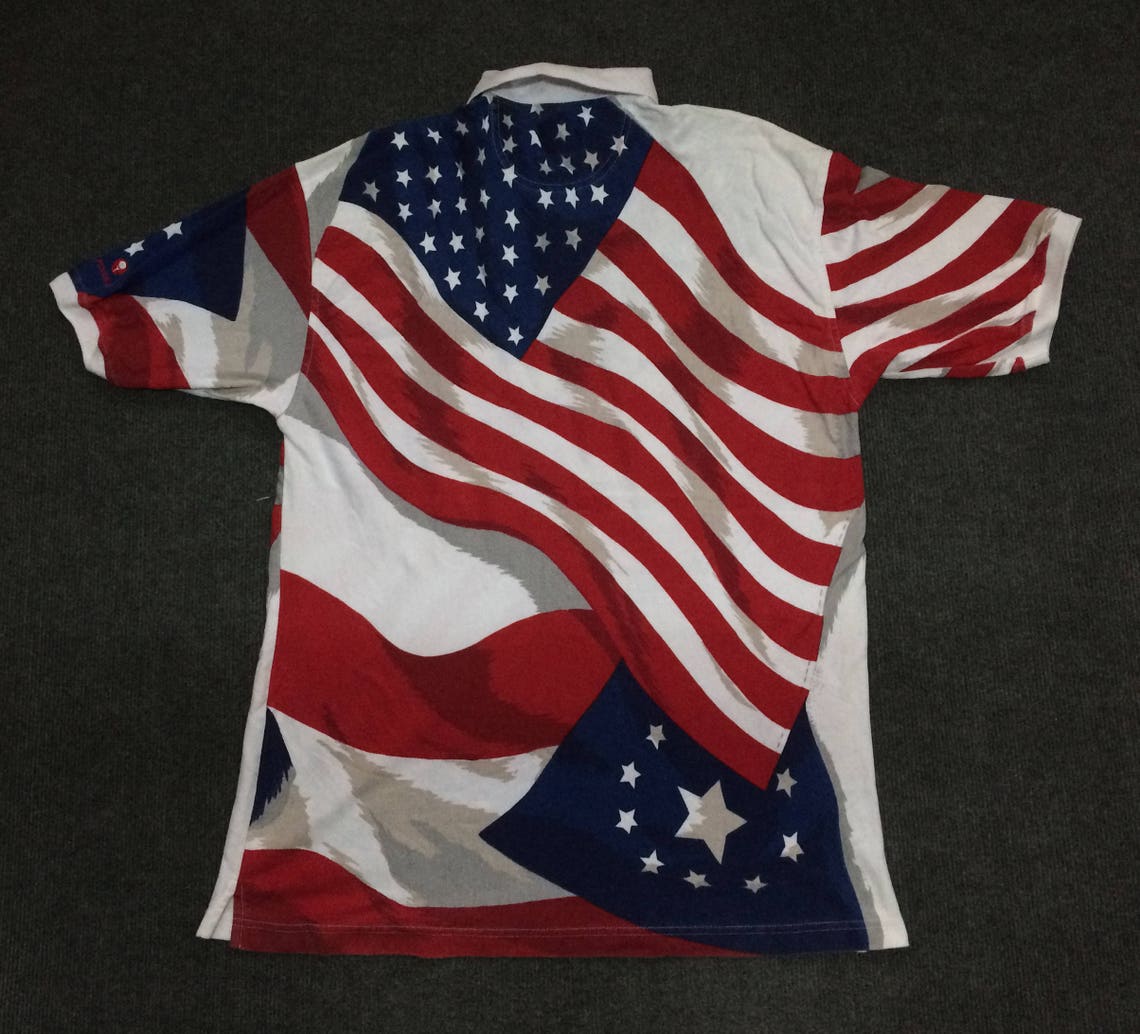 Vintage Usa Flag Hip Hop Style Swag Size L Rare Shirt - Etsy