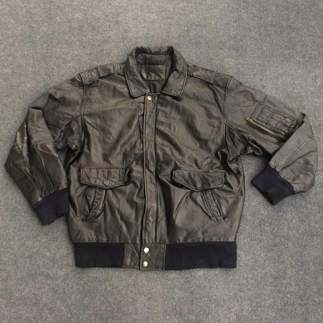7*4様 Vintage Leather Jacket Sub urban TO Vintage Sub Urban Men's Leather Jacket - Etsy Canada