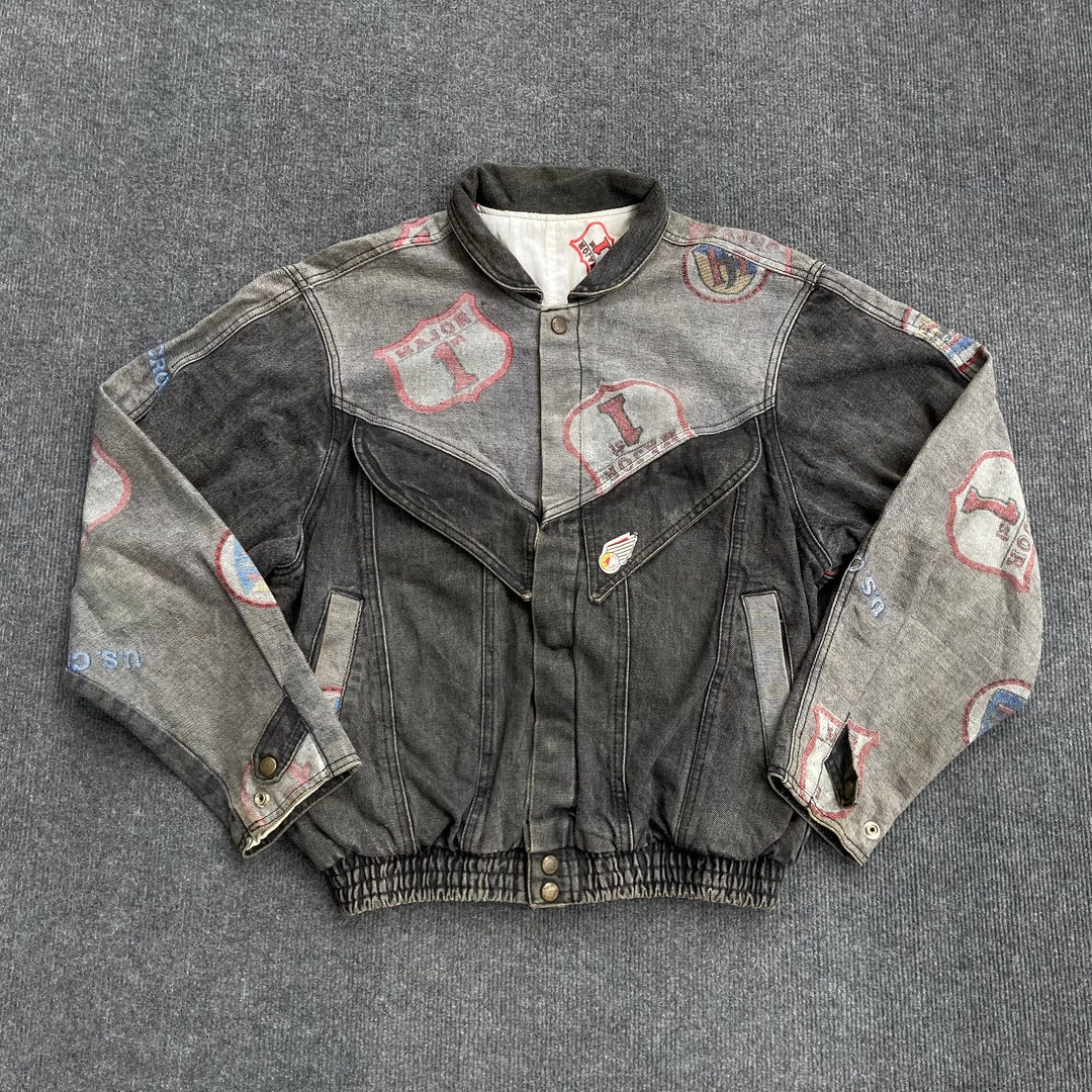 Rare Vintage Major Jeff Hamilton 90s 80s Jeans Jacket - Etsy Rare Vintage Major Jeff Hamilton 90s 80s Jeans Jacket - Etsy