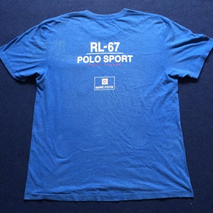 Vintage Polo Ralph Lauren Marine System Polo Sport 90s Short Sleeve Rare shirt