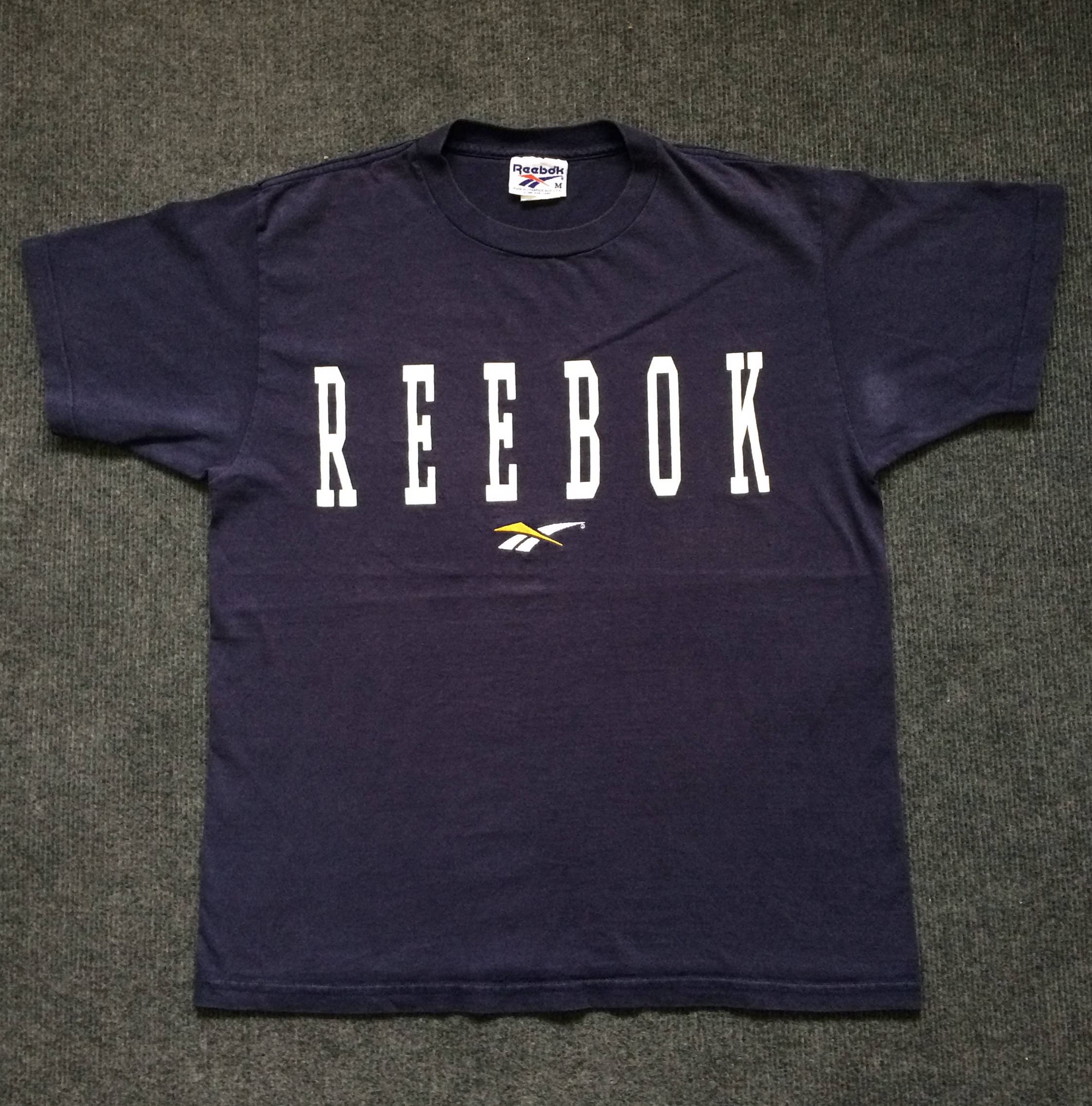 Vintage Reebok Big logo SpellOut Hip Hop Style Streetwear Rare 90s Swaetshirt