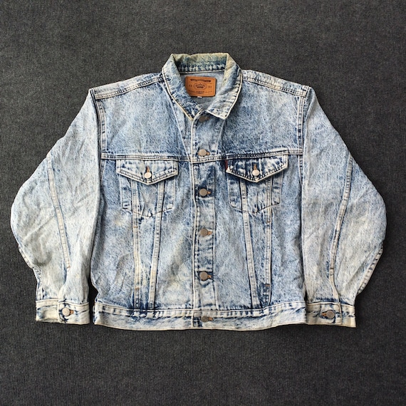 Jaket jeans acid wash sale