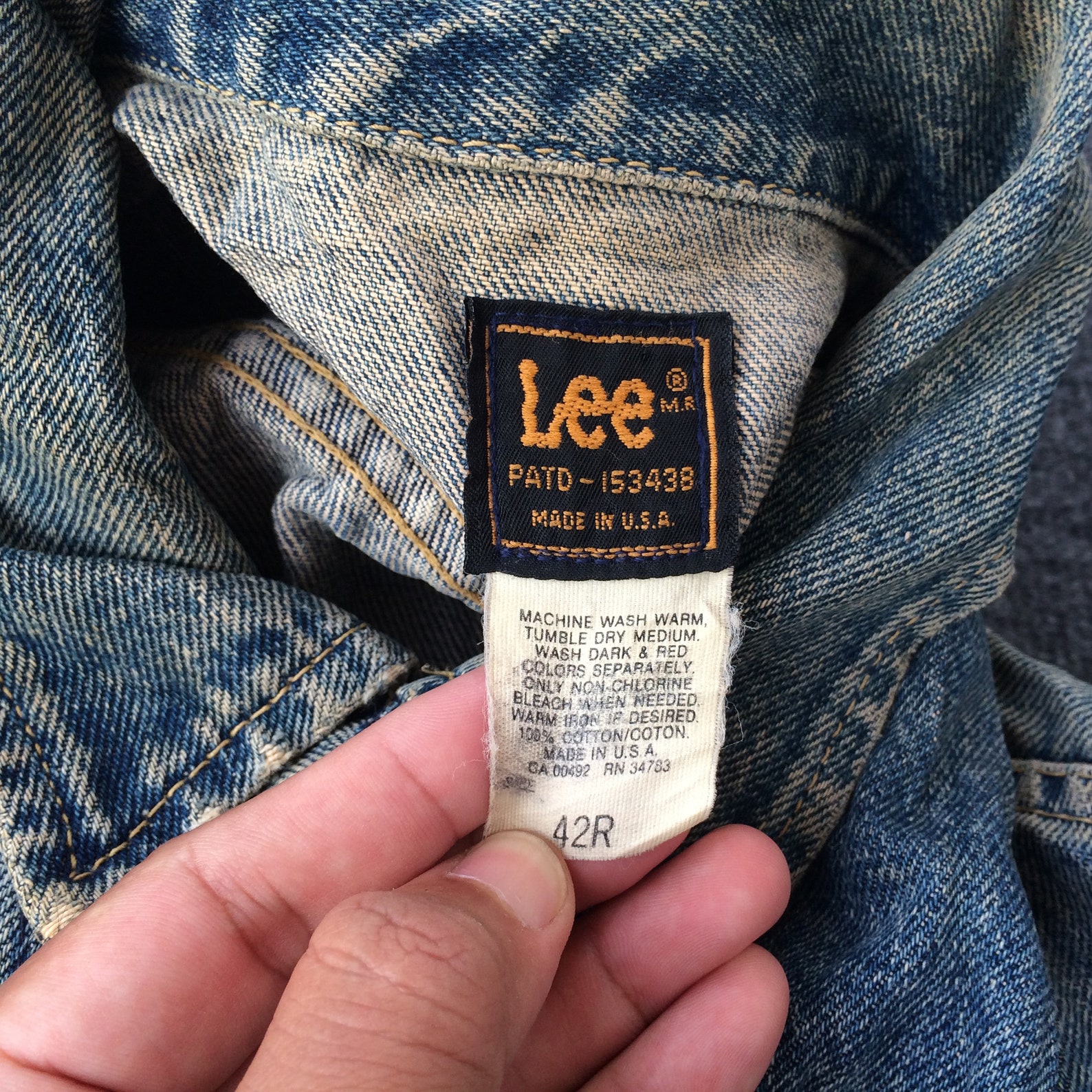 Vintage Lee Riders Jeans Old Vtg Look 80s 90s Jacket - Etsy