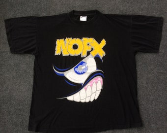 【1990s】NOFX band T-shirt ノーエフ バンドT Rare vintage nofx punk band 90s music concert tour T shirt size