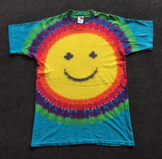 Vintage Smile Tie Dye 90s Tour Promo Original Rare Smile
