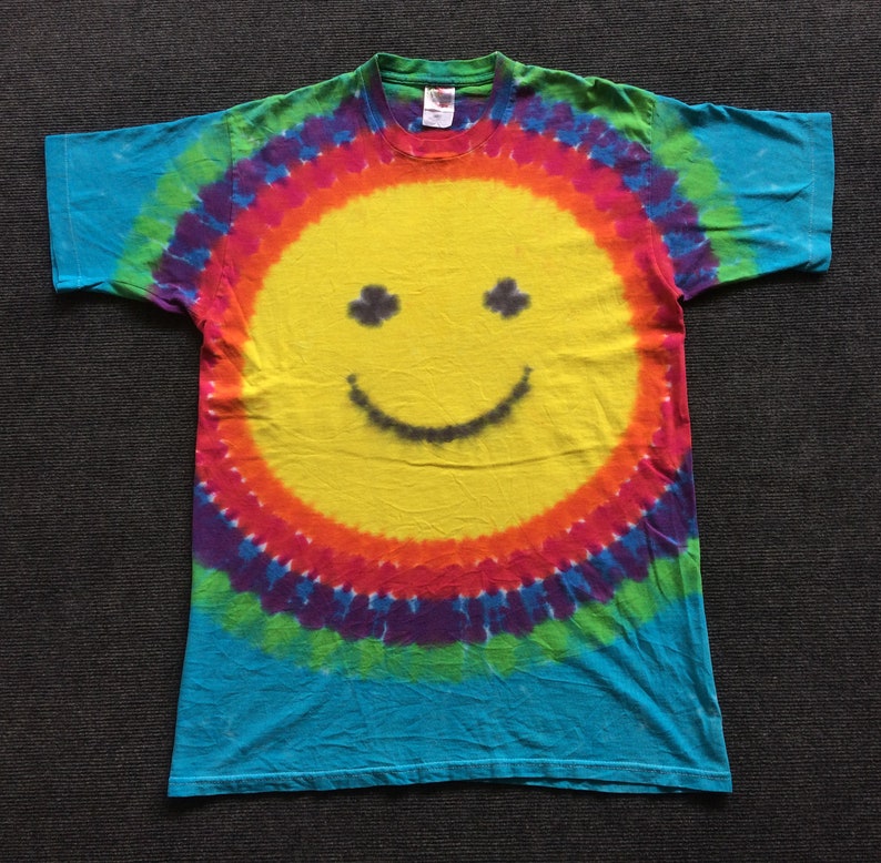 Vintage Smile Tie Dye 90s Tour Promo Original Rare Smile Punk Etsy
