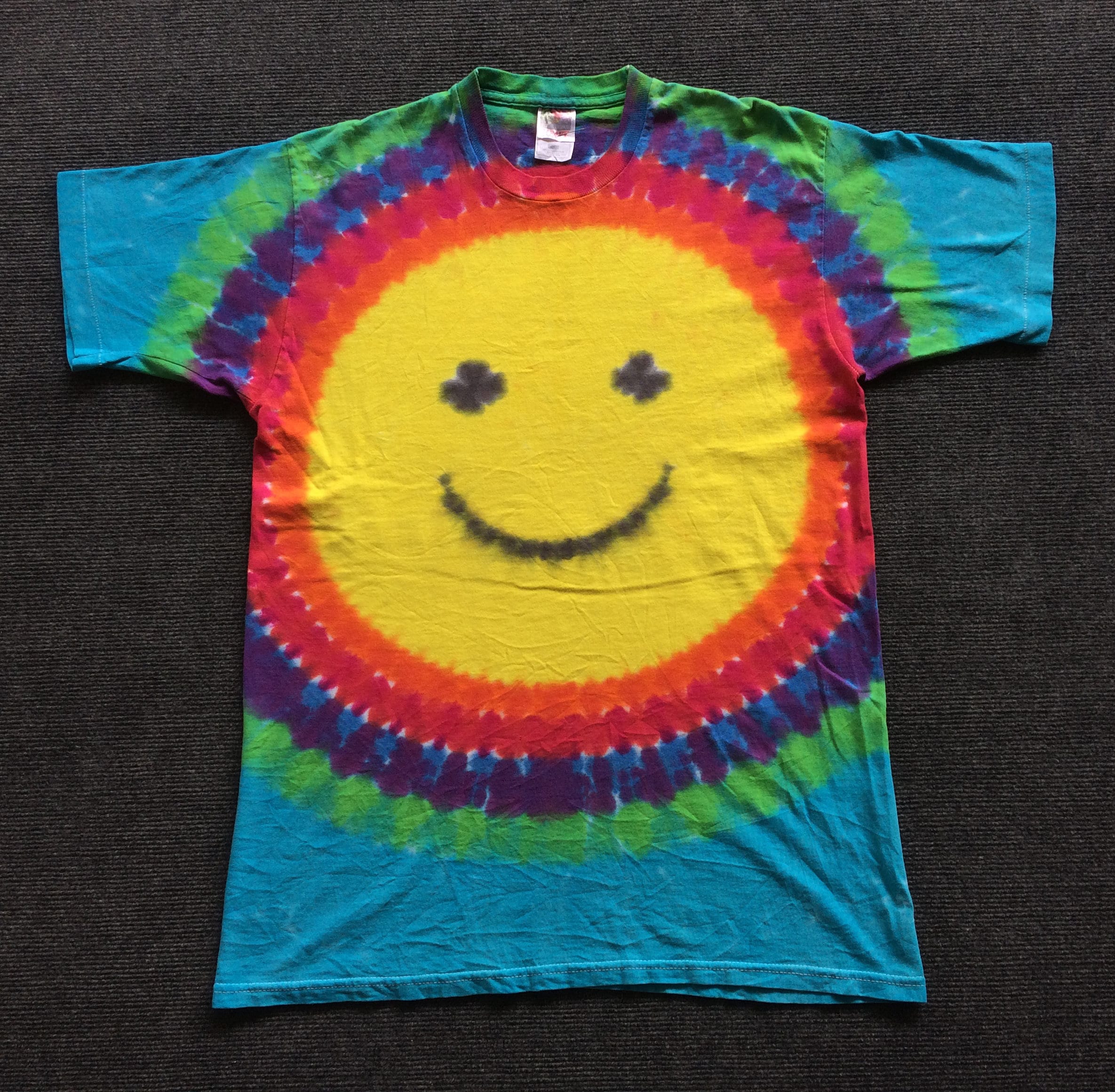 Vintage Smile Tie Dye 90s Tour Promo Original Rare Smile Punk Etsy