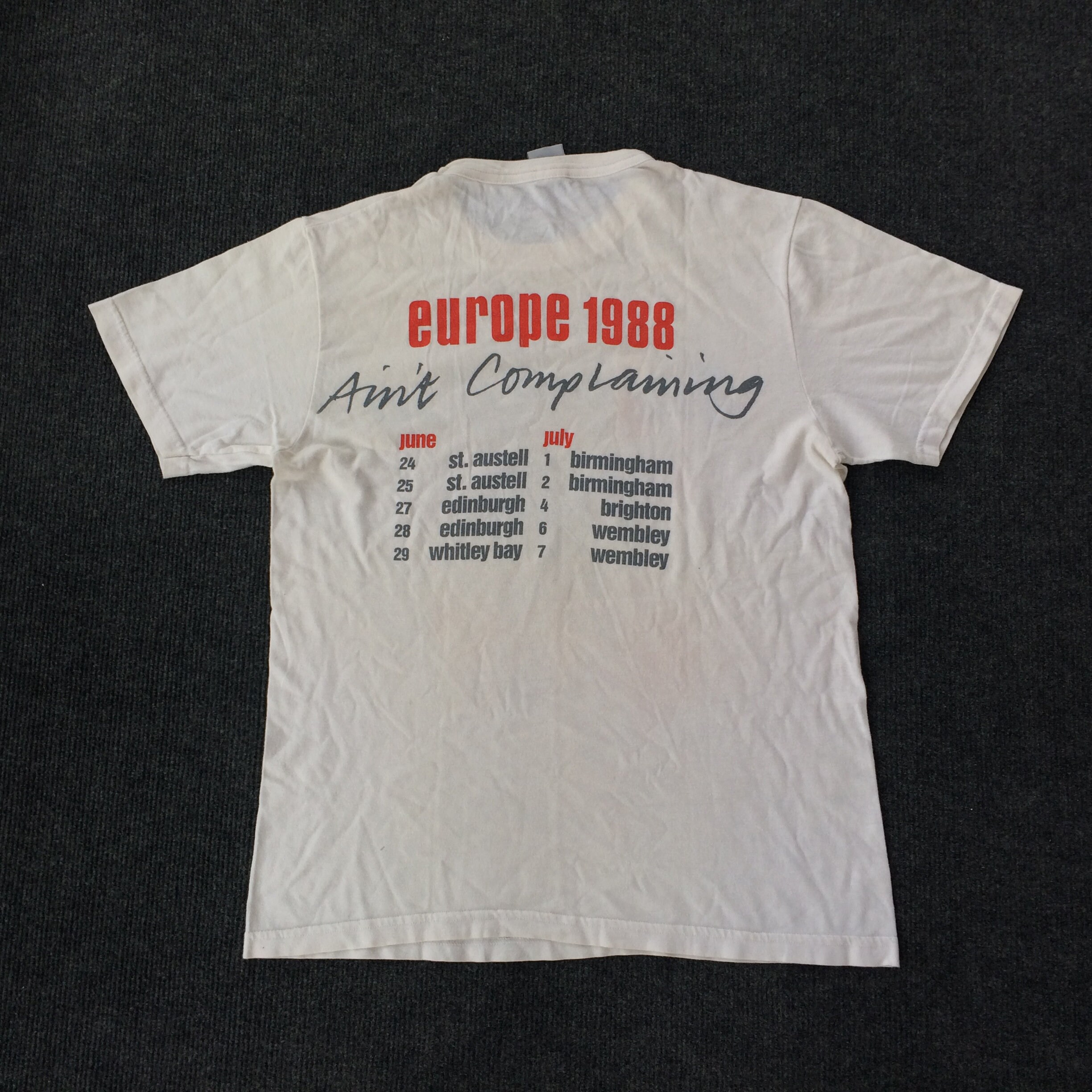 Vintage 80s Status Quo World Tour Europe 1988 Concert Rock