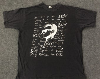 Vintage Boy Seditionaries Punk 80s Rare T shirt