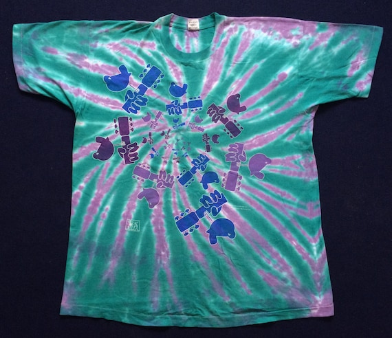 Vintage Woodstock Festival 90s Tour Promo Original Rare Tie Dye T